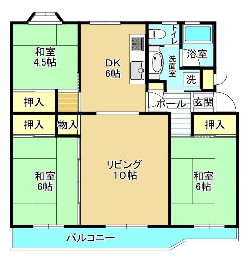 3LDK apartment in Hanamigawa Ward, Chiba - Photo 1