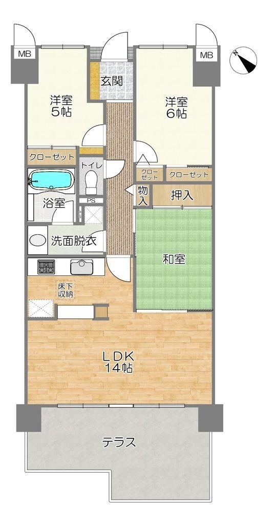3LDK apartment in Aoi Ward, Shizuoka - Photo 1