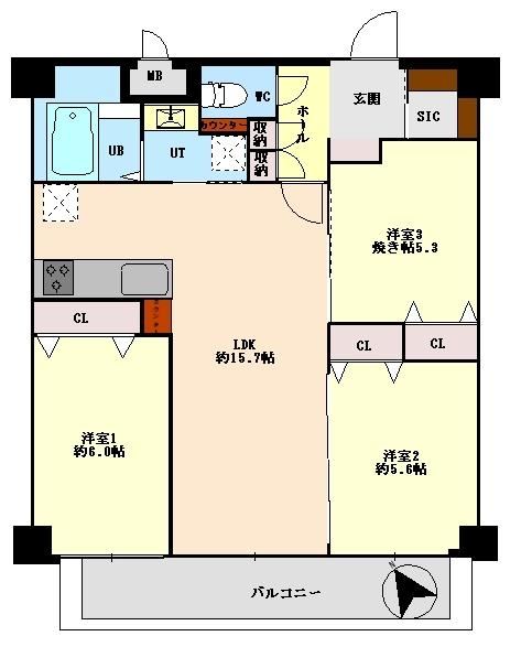 3LDK apartment in Chuo Ward, Sapporo, Hokkaido - Photo 1