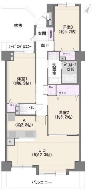3LDK apartment in Kita Ward, Saitama - Photo 1