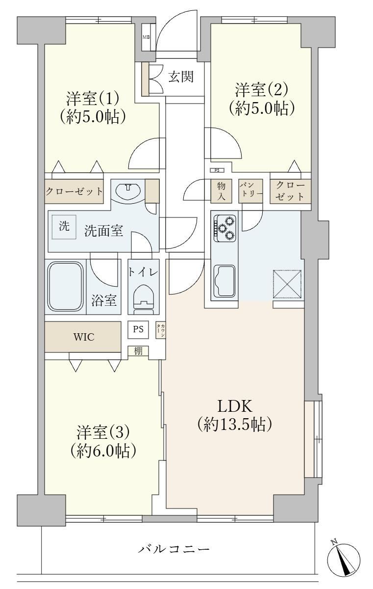 3LDK apartment in Katsushika Ward, Tokyo - Photo 1