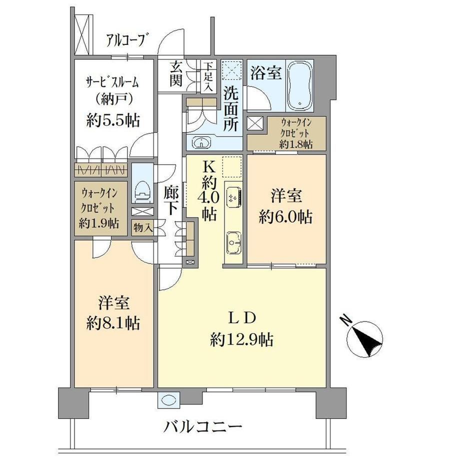 2LDK+S apartment in Matsudo, Chiba - Photo 1