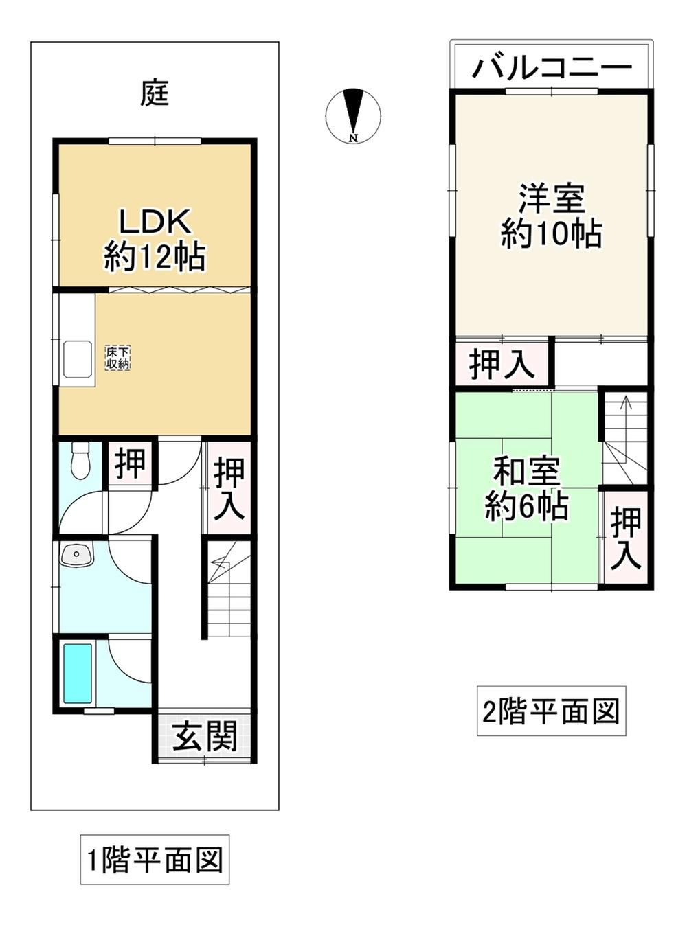 2LDK house in Higashi Ward, Sakai, Osaka - Photo 1
