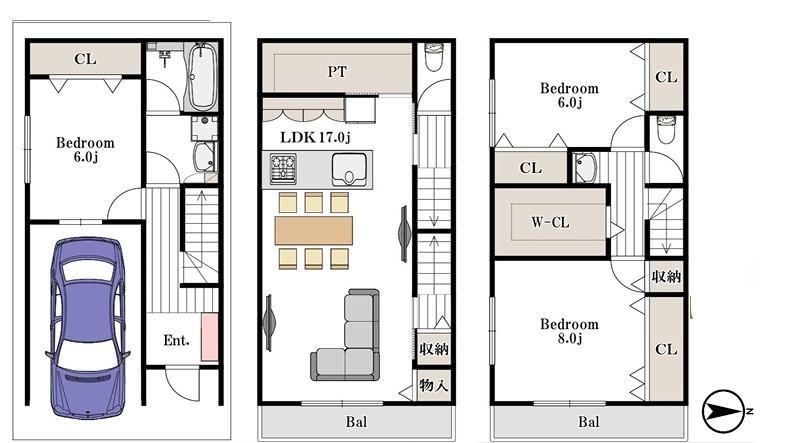 3LDK house in Neyagawa, Osaka - Photo 1