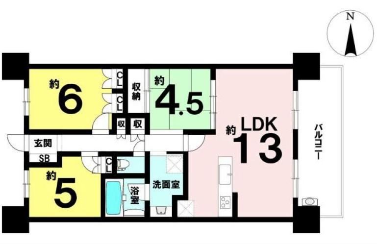 3LDK apartment in Higashiyodogawa Ward, Osaka - Photo 1