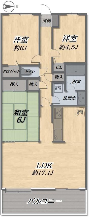 3LDK apartment in Hodogaya Ward, Yokohama, Kanagawa - Photo 1