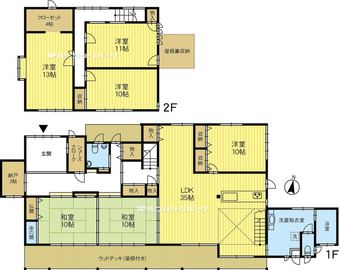 6LDK+S house in Shimoniikawa District