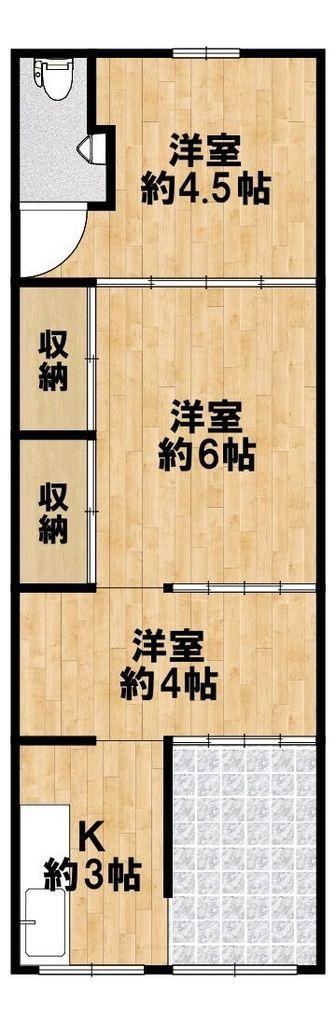3K house in Nishinari Ward, Osaka - Photo 1