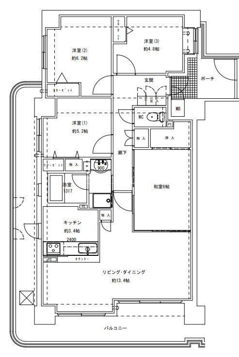 4LDK apartment in Kita Ward, Sakai, Osaka - Photo 1