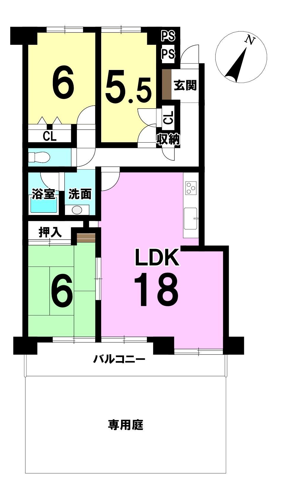 3LDK apartment in Obu, Aichi - Photo 1