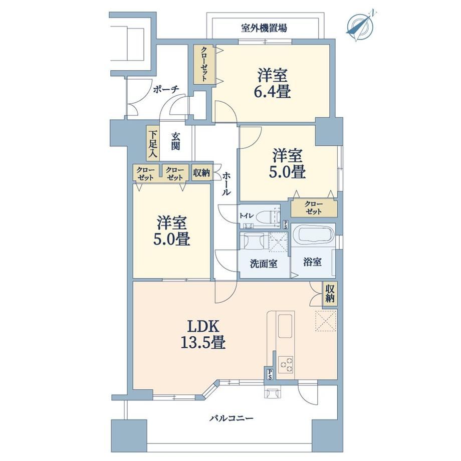 3LDK apartment in Sumiyoshi Ward, Osaka - Photo 1
