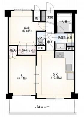 2LDK apartment in Wakabayashi Ward, Sendai, Miyagi - Photo 1