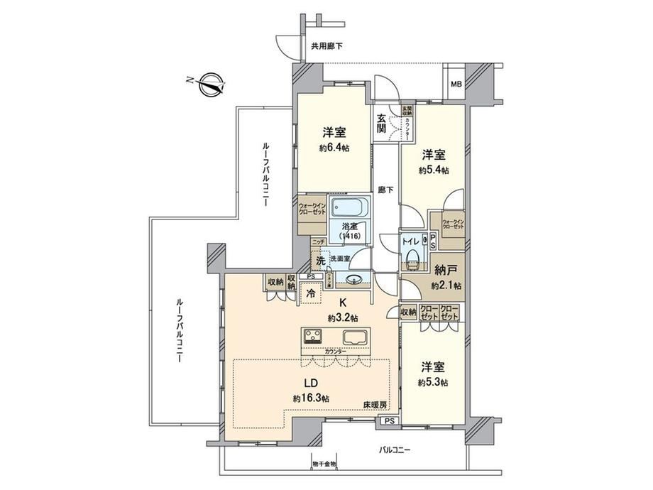 3LDK apartment in Shinagawa Ward, Tokyo - Photo 1