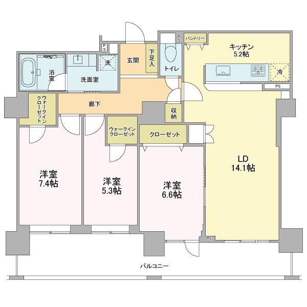 3LDK apartment in Inzai, Chiba - Photo 1