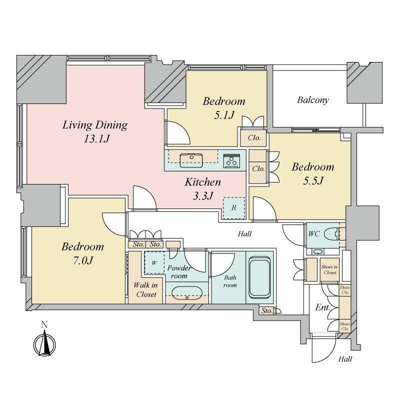 3LDK apartment in Koto Ward, Tokyo - Photo 1