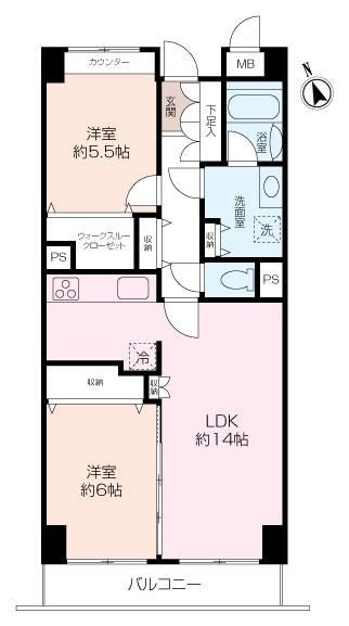 2LDK apartment in Yokosuka, Kanagawa - Photo 1