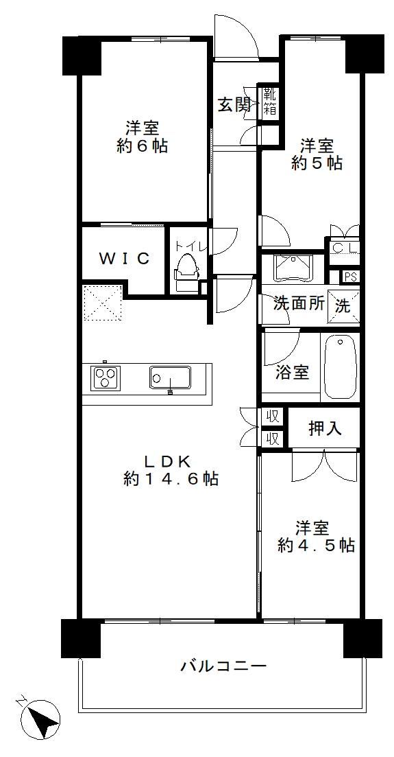 3LDK apartment in Settsu, Osaka - Photo 1