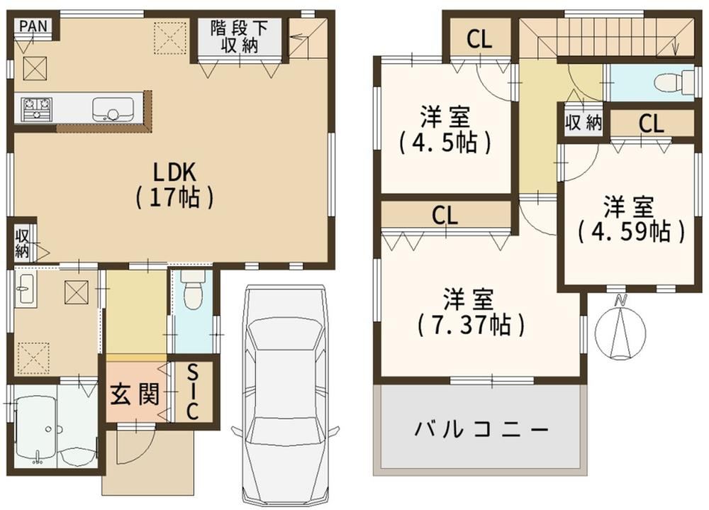 3LDK house in Matsubara, Osaka - Photo 1