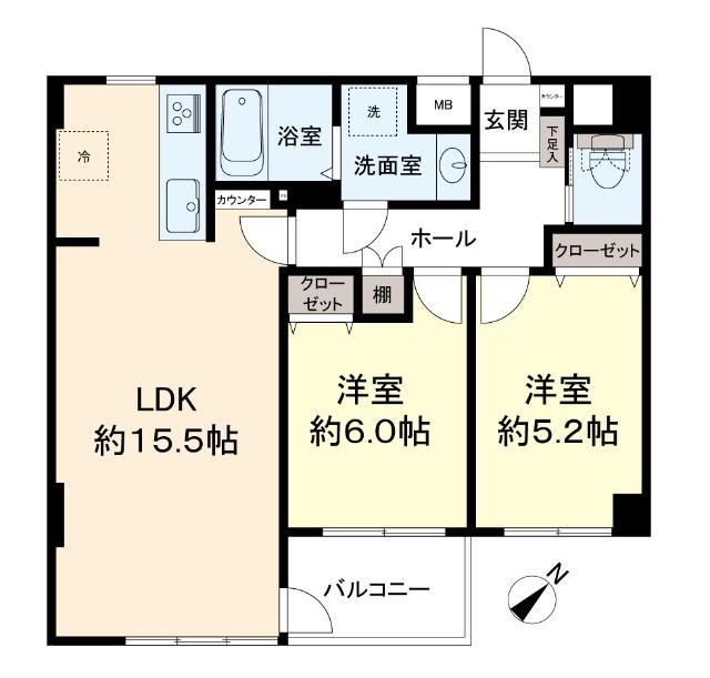 2LDK apartment in Hino, Tokyo - Photo 1