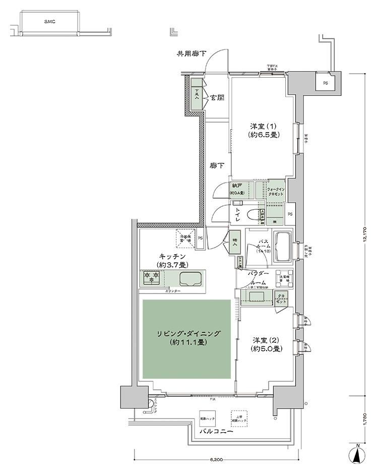 2LDK apartment in Setagaya Ward, Tokyo - Photo 1