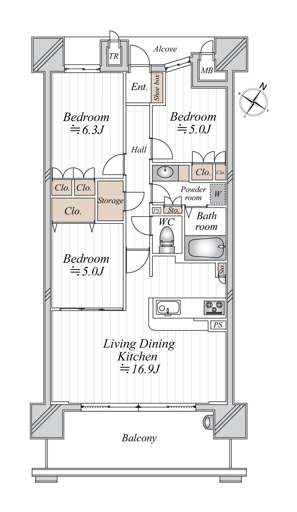 3LDK apartment in Joto Ward, Osaka - Photo 1