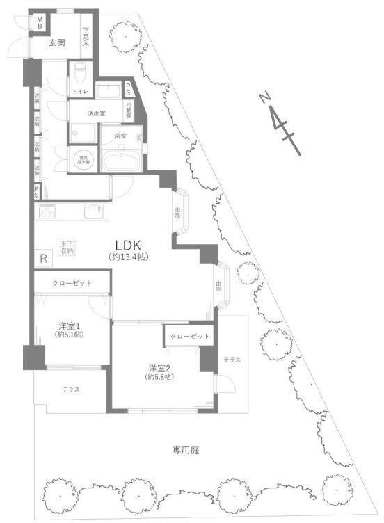 2LDK apartment in Soka, Saitama - Photo 1