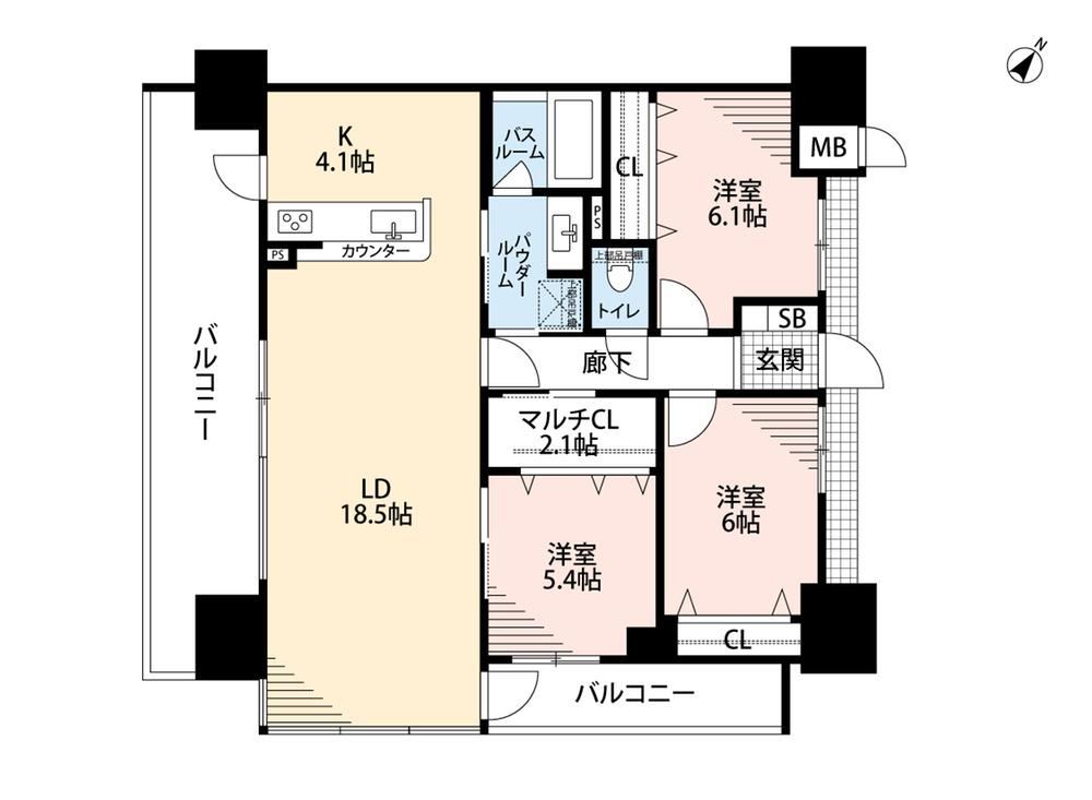 3LDK apartment in Chuo Ward, Niigata - Photo 1