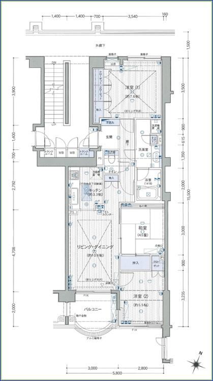 3LDK apartment in Aoi Ward, Shizuoka - Photo 1