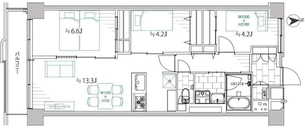 2LDK apartment in Meguro Ward, Tokyo - Photo 1