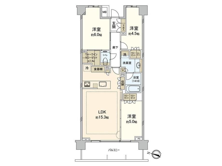 3LDK apartment in Shinjuku Ward, Tokyo - Photo 1