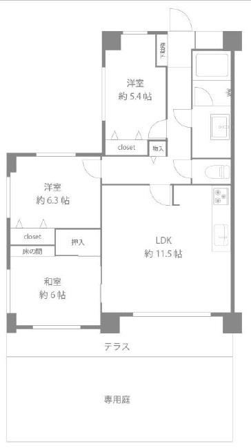 3LDK apartment in Inage Ward, Chiba - Photo 1