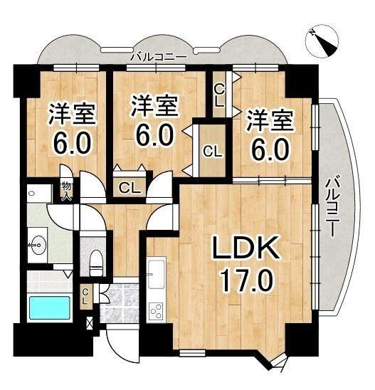 3LDK apartment in Showa Ward, Nagoya, Aichi - Photo 1