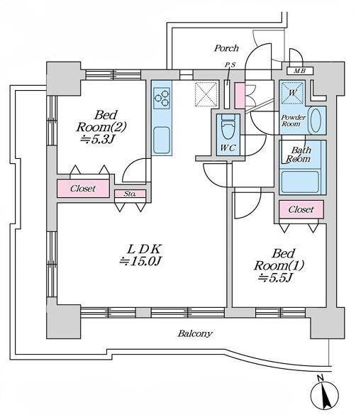 2LDK apartment in Setagaya Ward, Tokyo - Photo 1