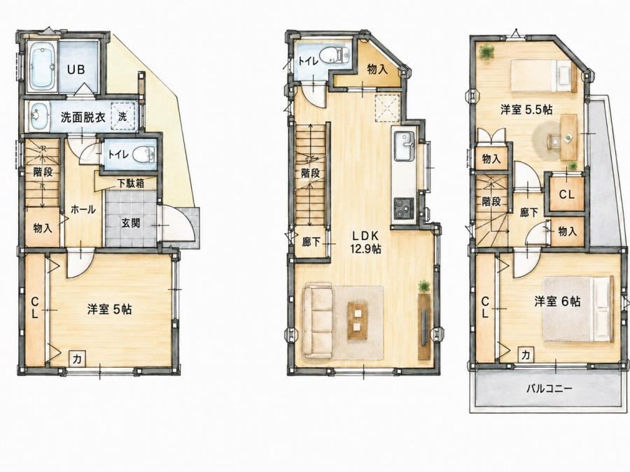 3LDK house in Neyagawa, Osaka - Photo 1