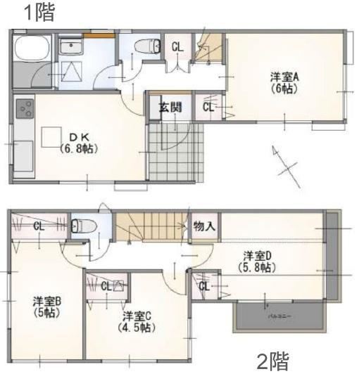 4DK house in Kohoku Ward, Yokohama, Kanagawa - Photo 1