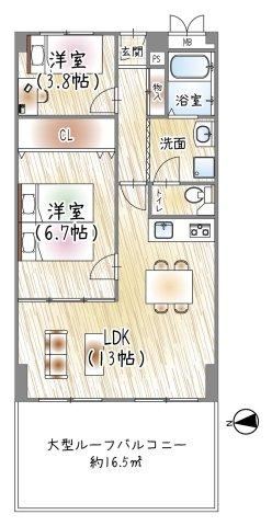 2LDK apartment in Kadoma, Osaka - Photo 1