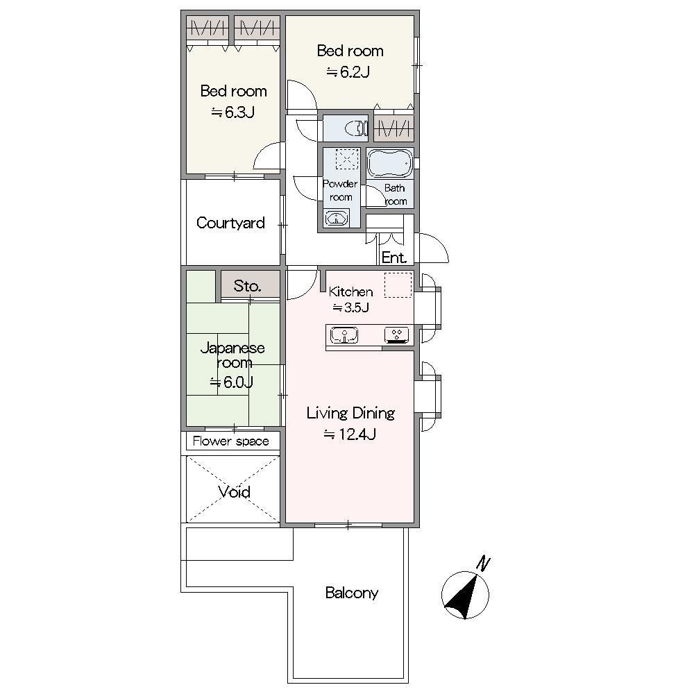 3LDK apartment in Tama Ward, Kawasaki, Kanagawa - Photo 1