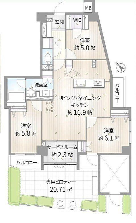 3LDK apartment in Toshima Ward, Tokyo - Photo 1