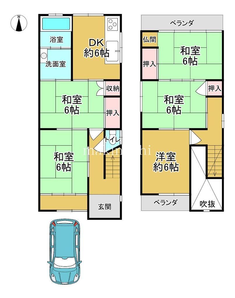 5DK house in Tondabayashi, Osaka - Photo 1