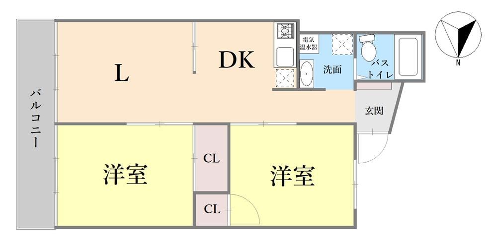 2LDK apartment in Shimizu Ward, Shizuoka - Photo 1