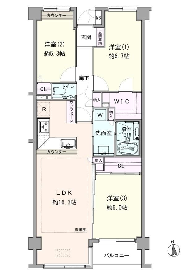 3LDK apartment in Shinjuku Ward, Tokyo - Photo 1