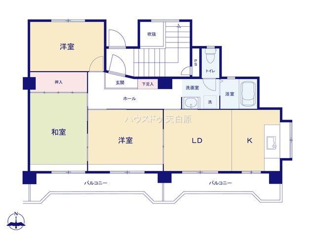 3LDK apartment in Tempaku Ward, Nagoya, Aichi - Photo 1