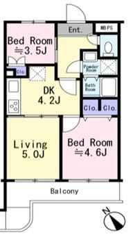 2LDK apartment in Isogo Ward, Yokohama, Kanagawa - Photo 1