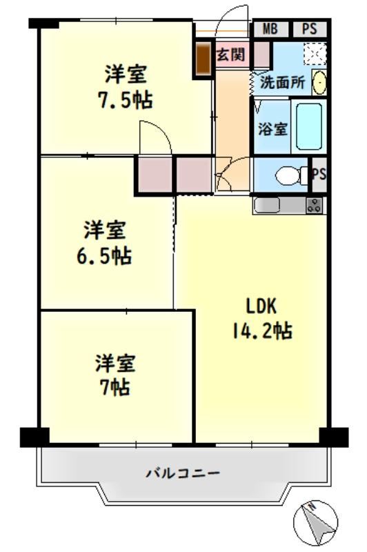 3LDK apartment in Izumi, Osaka - Photo 1