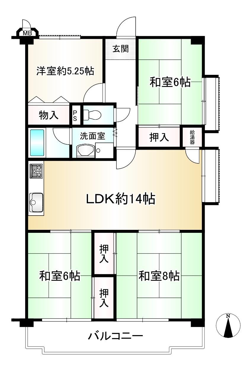 4LDK apartment in Higashiosaka, Osaka - Photo 1