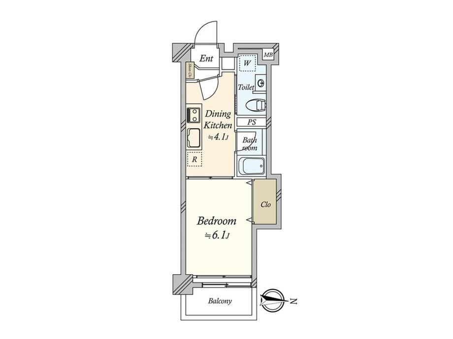 1DK apartment in Ota Ward, Tokyo - Photo 1