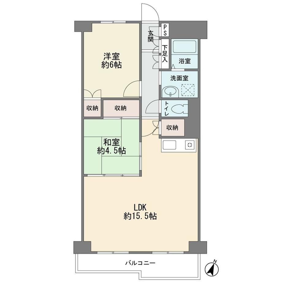 2LDK apartment in Hodogaya Ward, Yokohama, Kanagawa - Photo 1