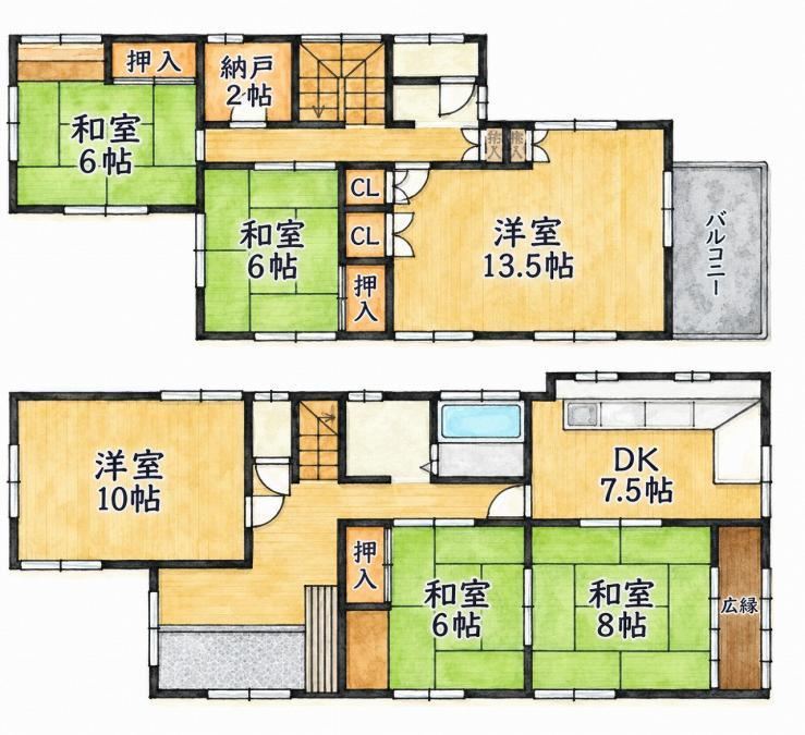 6DK+S house in Neyagawa, Osaka - Photo 1