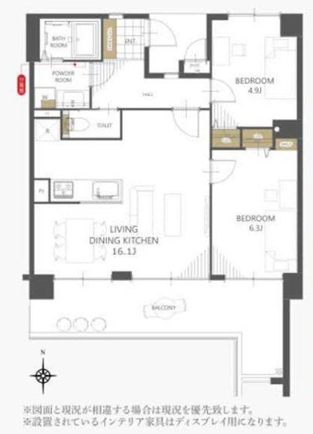 2LDK apartment in Chuo Ward, Kumamoto - Photo 1