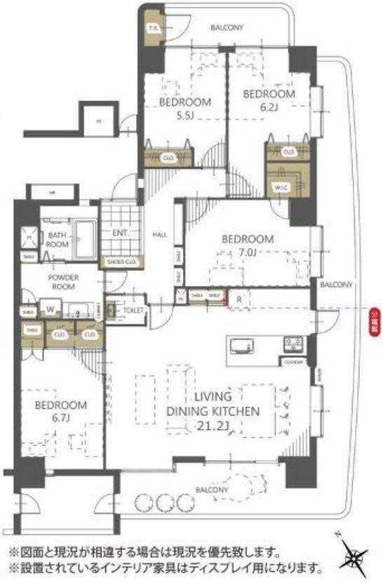 4LDK apartment in Chuo Ward, Kumamoto - Photo 1
